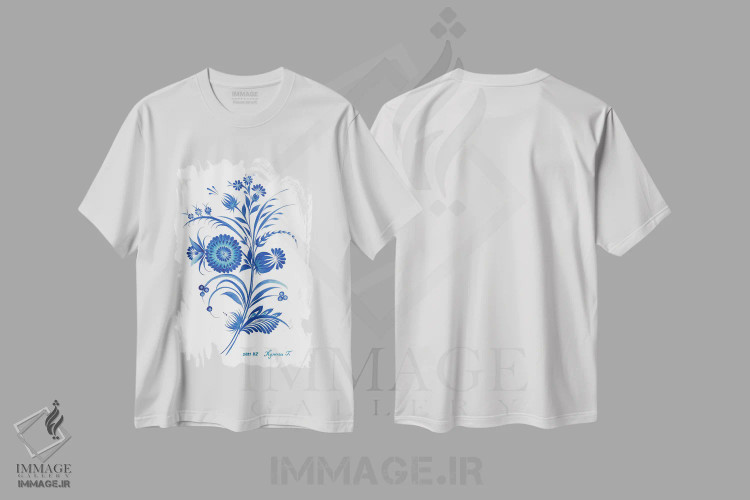 تیشرت سفید طرح دار داستان زمستانی، تزئینی اثر هالینا کولگا | فروشگاه ایماژ