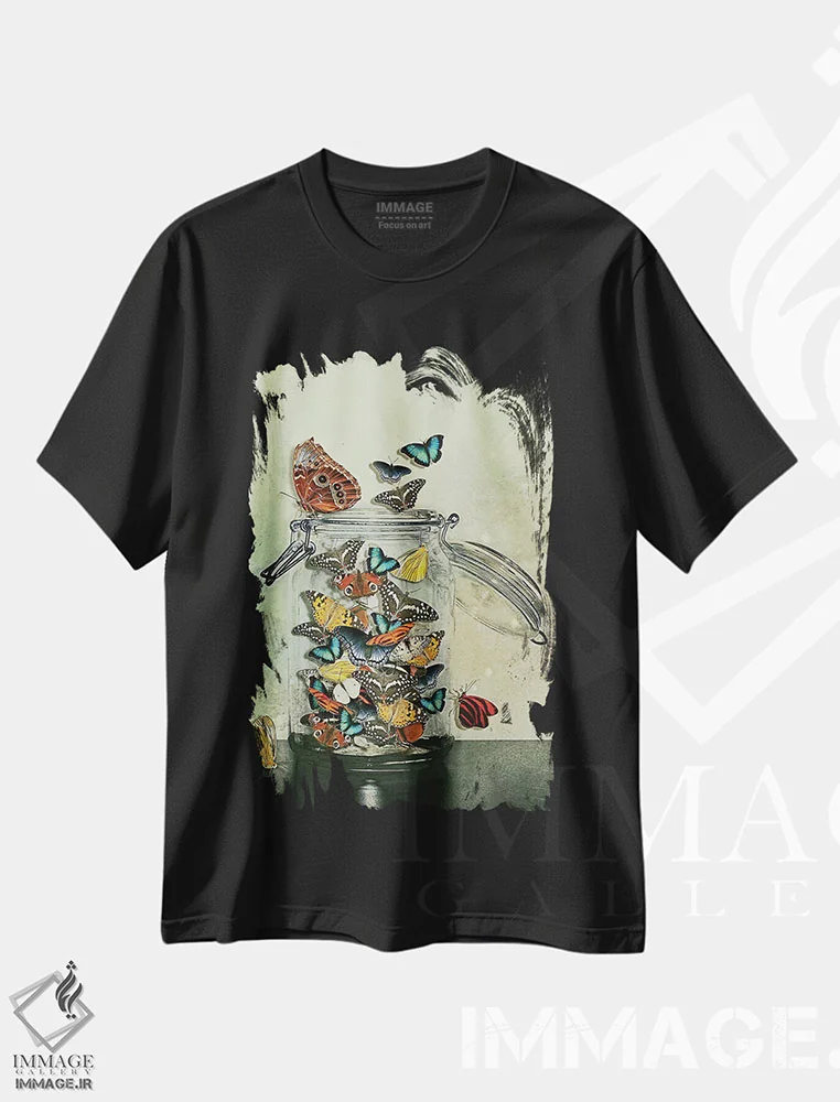 تیشرت مشکی طرح دار آزادی، دکوراسیون جایگزین اثر هدر لندیس | immage.ir