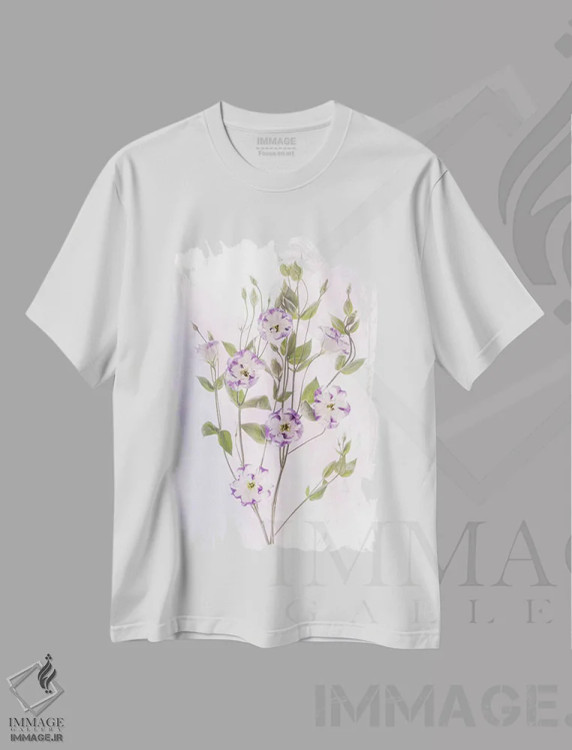 تیشرت سفید طرح دار آثار هولیس لونی - immage.ir