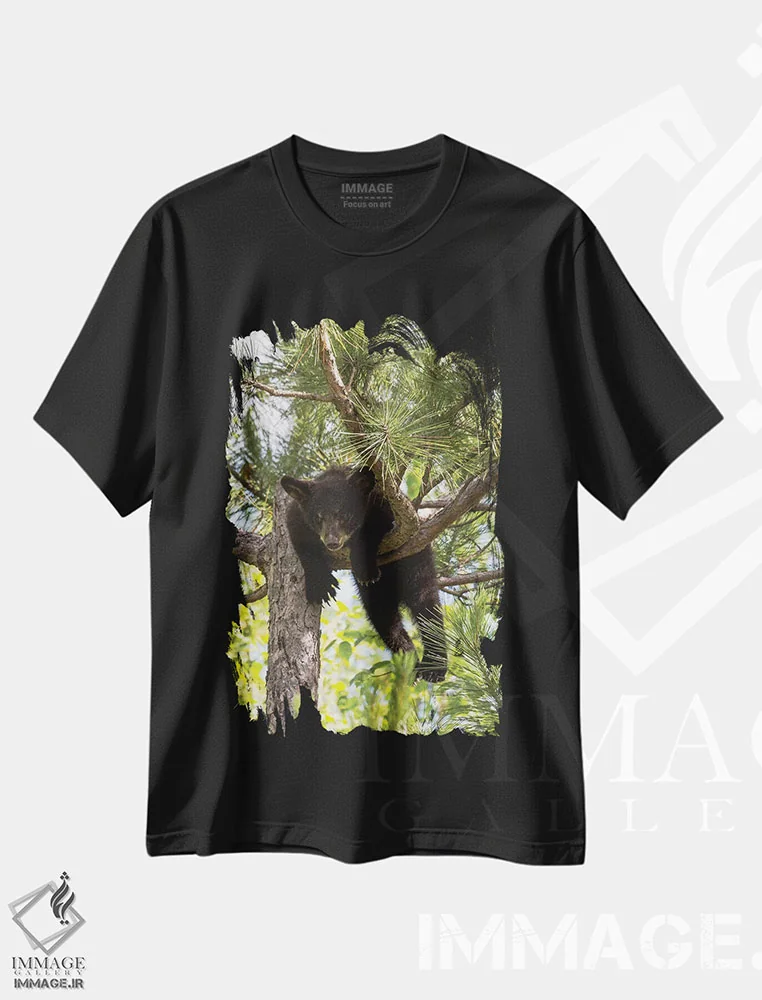 تیشرت مشکی طرح دار آثار هولیس لونی - immage.ir