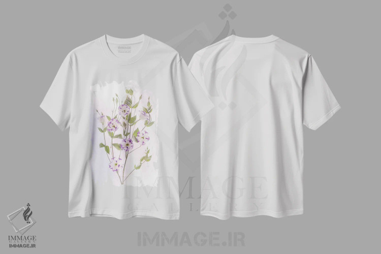 تیشرت سفید طرح دار آثار هولیس لونی - immage.ir