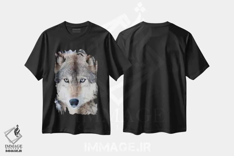 تیشرت مشکی طرح دار آثار هولیس لونی - immage.ir