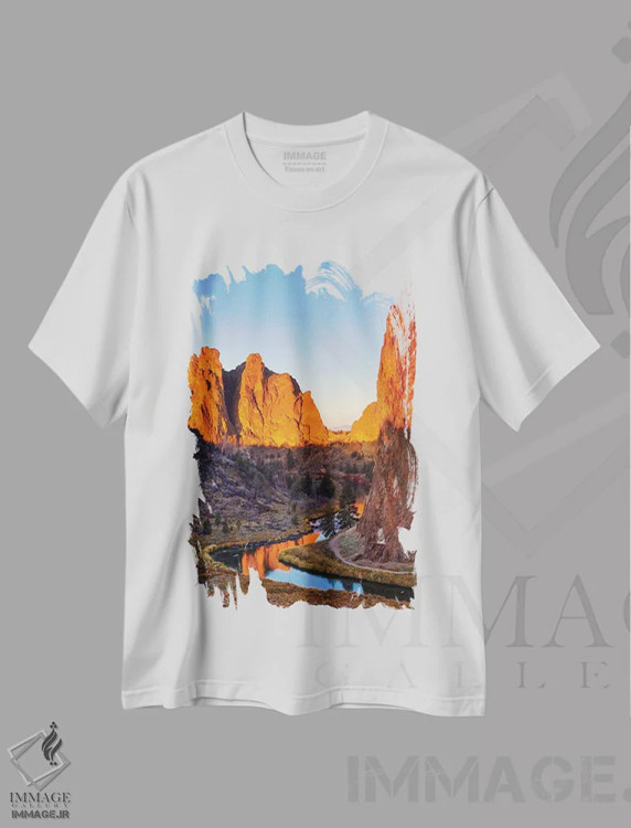 تیشرت سفید طرح دار آثار هولیس لونی - immage.ir