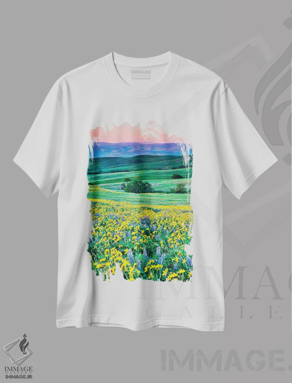 تیشرت سفید طرح دار آثار هولیس لونی - فروشگاه ایماژ