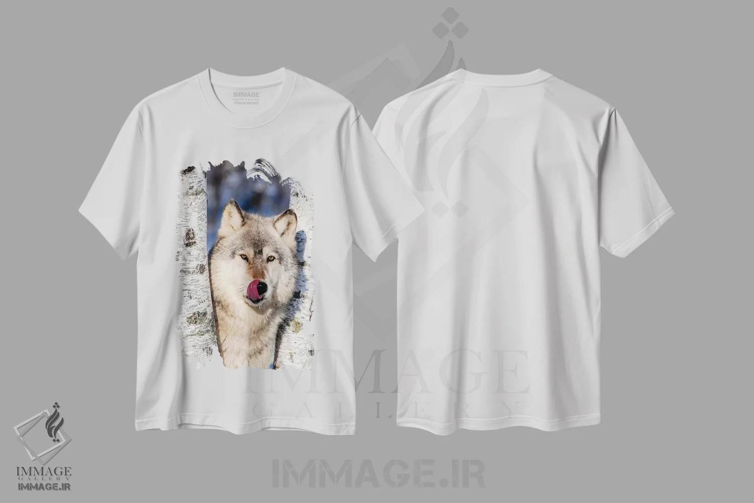 تیشرت سفید طرح دار آثار هولیس لونی - immage.ir