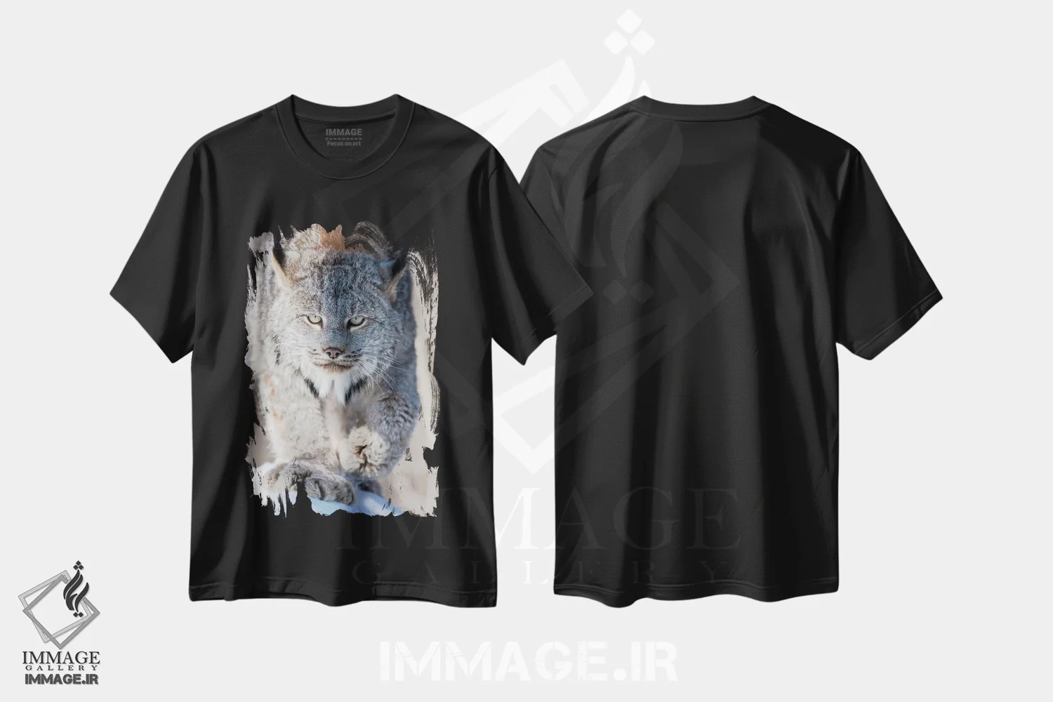 تیشرت مشکی طرح دار آثار هولیس لونی - immage.ir