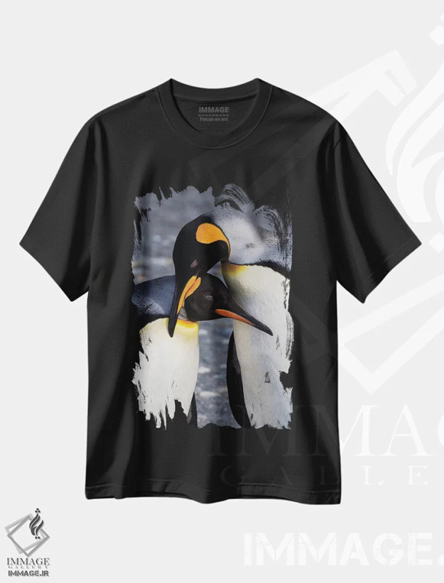 تیشرت مشکی طرح دار آثار هولیس لونی - immage.ir