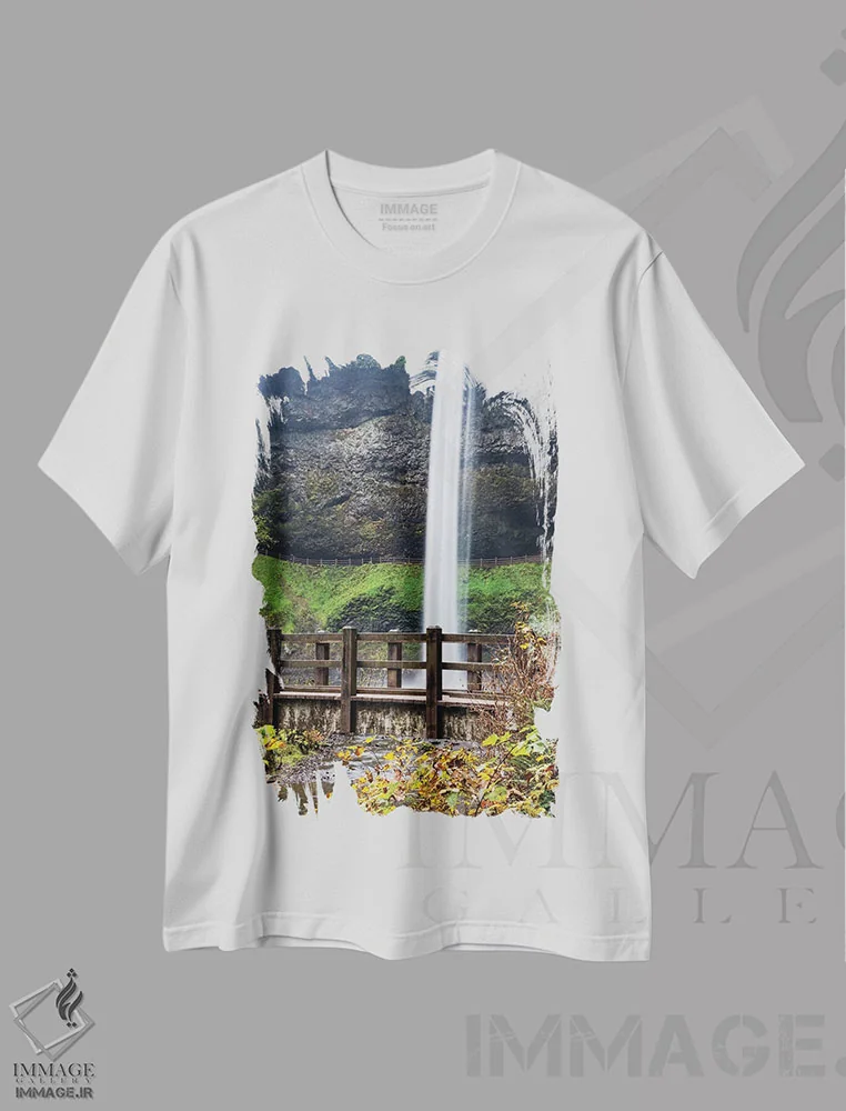 تیشرت سفید طرح دار آثار هولیس لونی - فروشگاه ایماژ