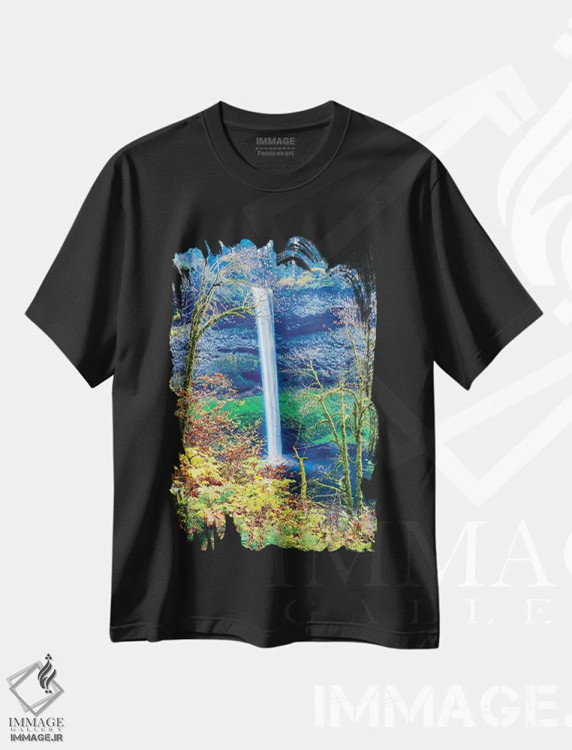 تیشرت مشکی طرح دار آثار هولیس لونی - فروشگاه ایماژ
