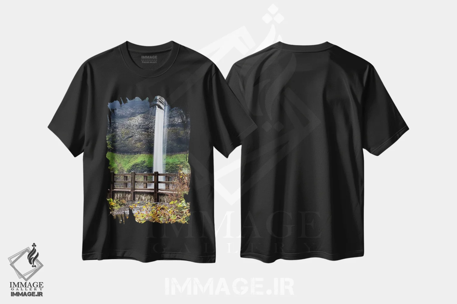 تیشرت مشکی طرح دار آثار هولیس لونی - immage.ir
