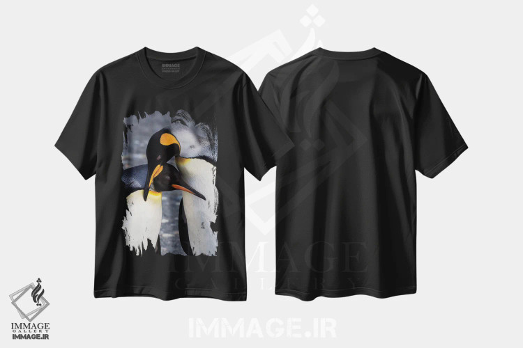 تیشرت مشکی طرح دار آثار هولیس لونی - immage.ir
