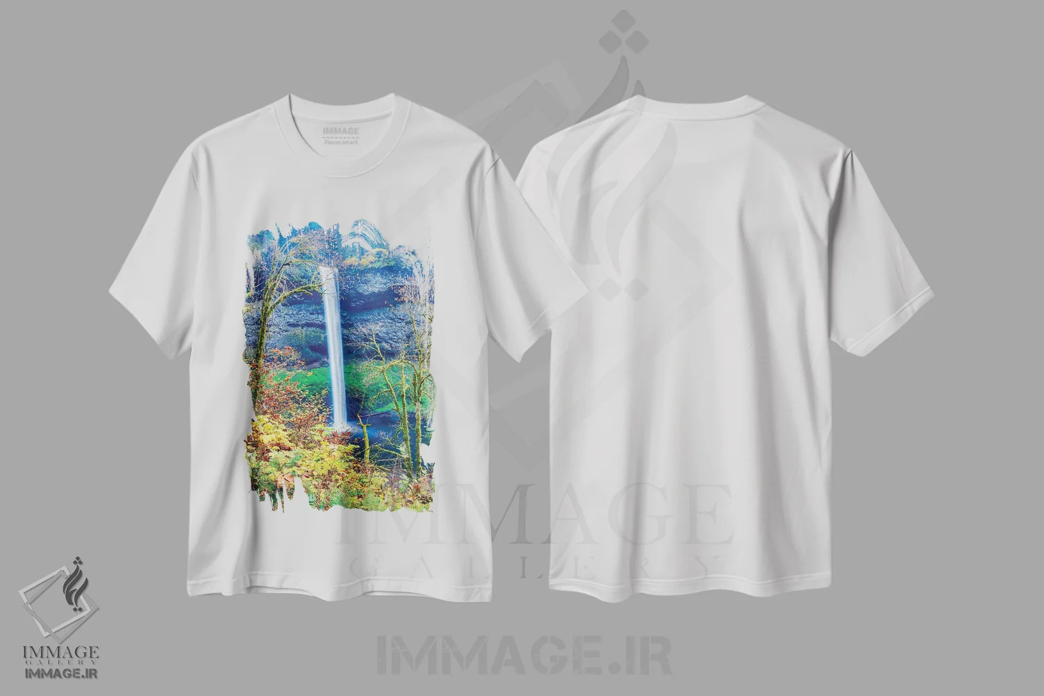 تیشرت سفید طرح دار آثار هولیس لونی - immage.ir