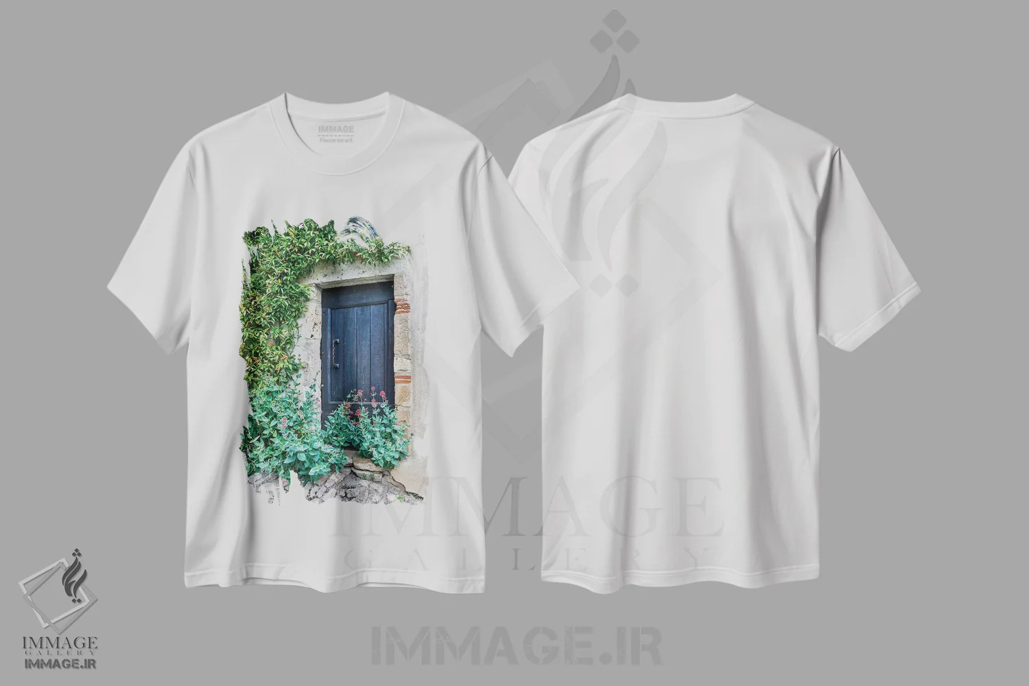 تیشرت سفید طرح دار آثار هولیس لونی - immage.ir