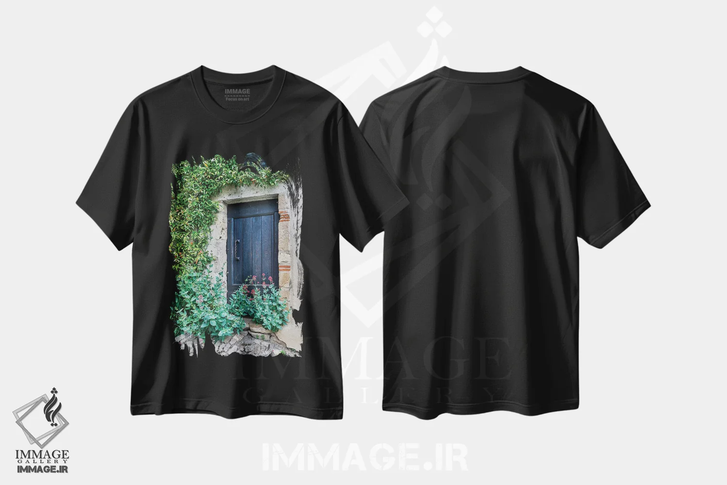 تیشرت مشکی طرح دار آثار هولیس لونی - فروشگاه ایماژ