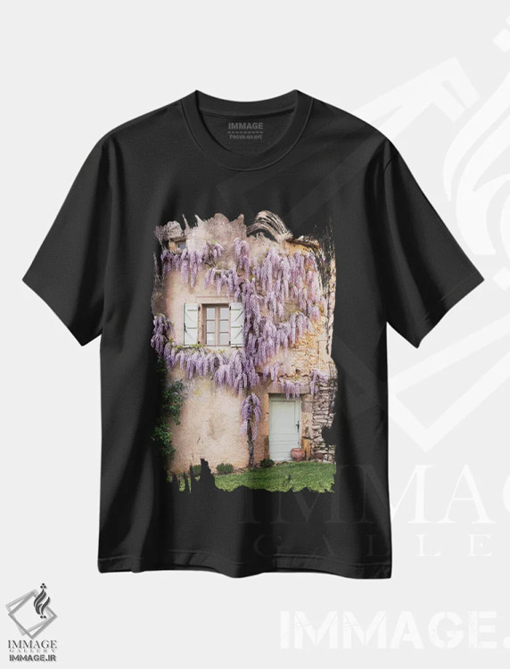 تیشرت مشکی طرح دار آثار هولیس لونی - immage.ir