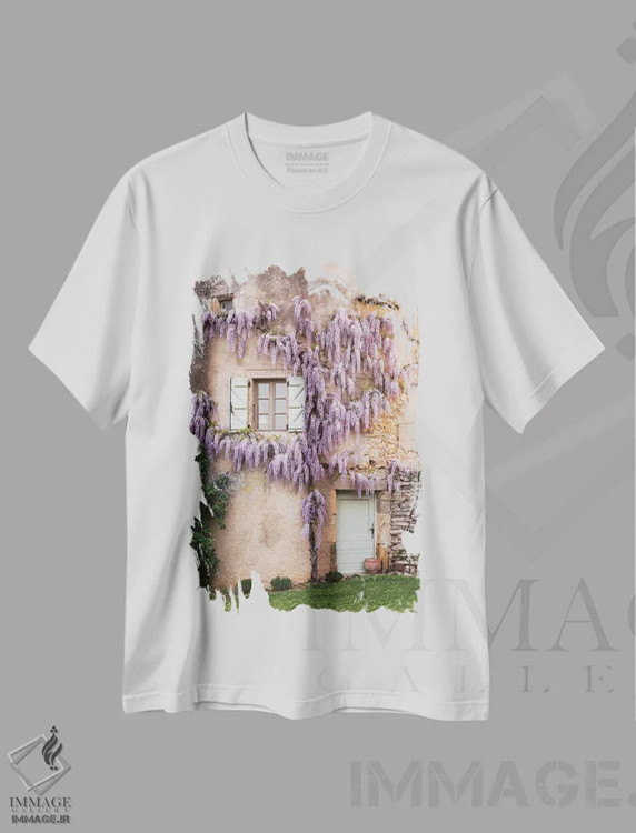 تیشرت سفید طرح دار آثار هولیس لونی - فروشگاه ایماژ