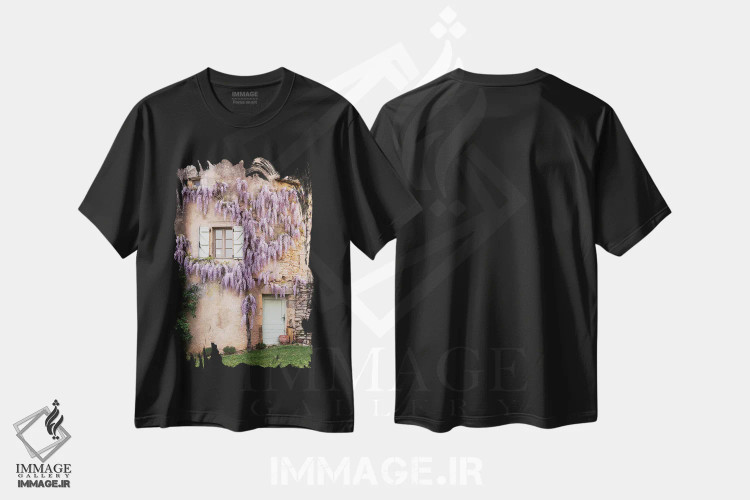 تیشرت مشکی طرح دار آثار هولیس لونی - immage.ir