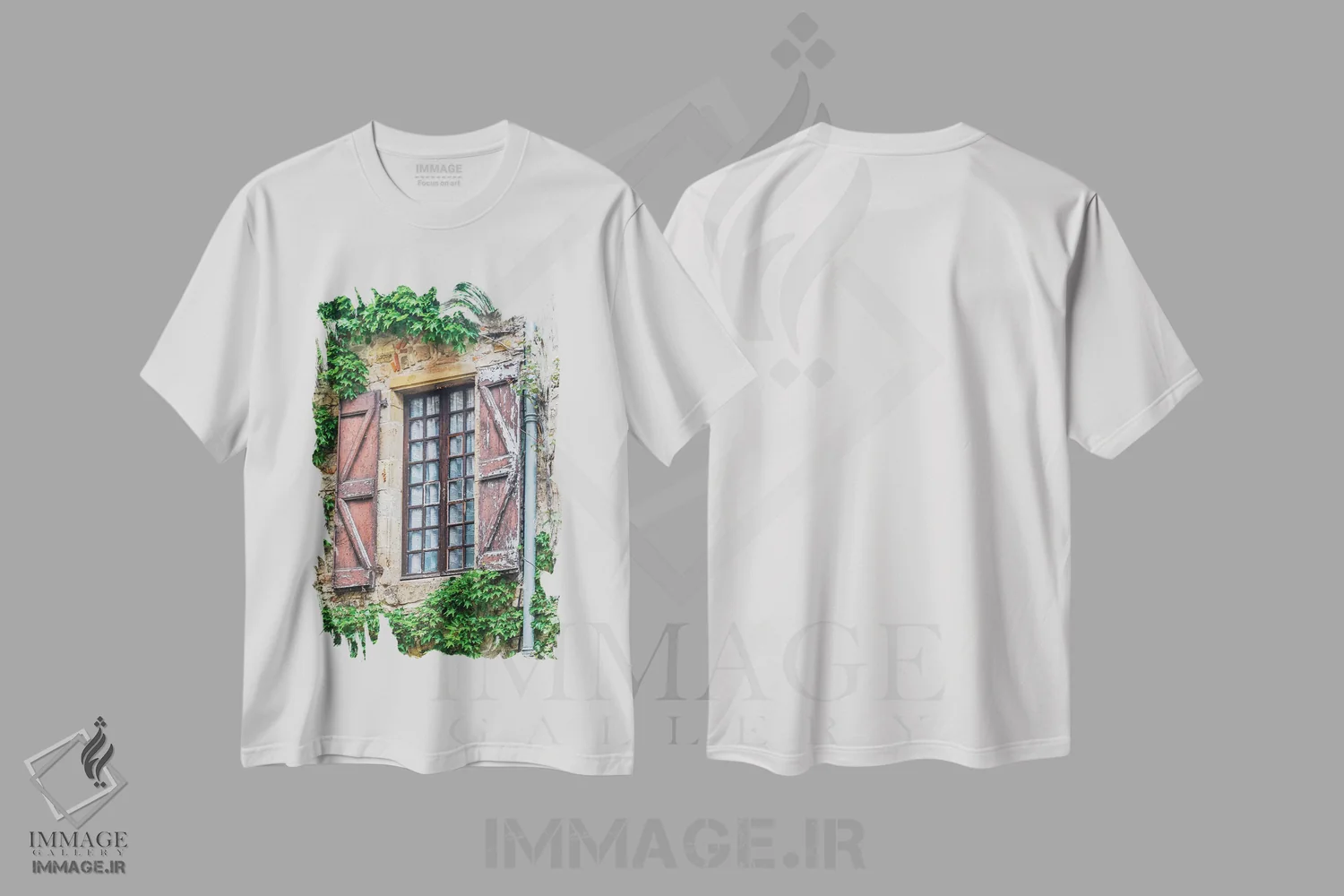 تیشرت سفید طرح دار آثار هولیس لونی - immage.ir