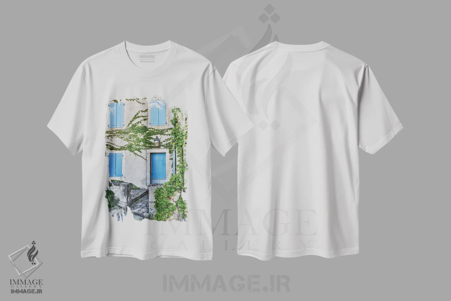 تیشرت سفید طرح دار آثار هولیس لونی - immage.ir