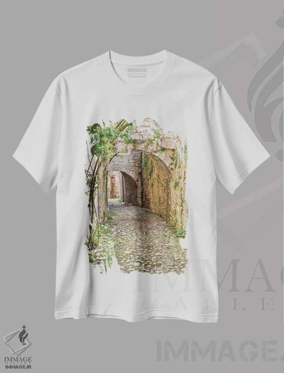 تیشرت سفید طرح دار آثار هولیس لونی - فروشگاه ایماژ