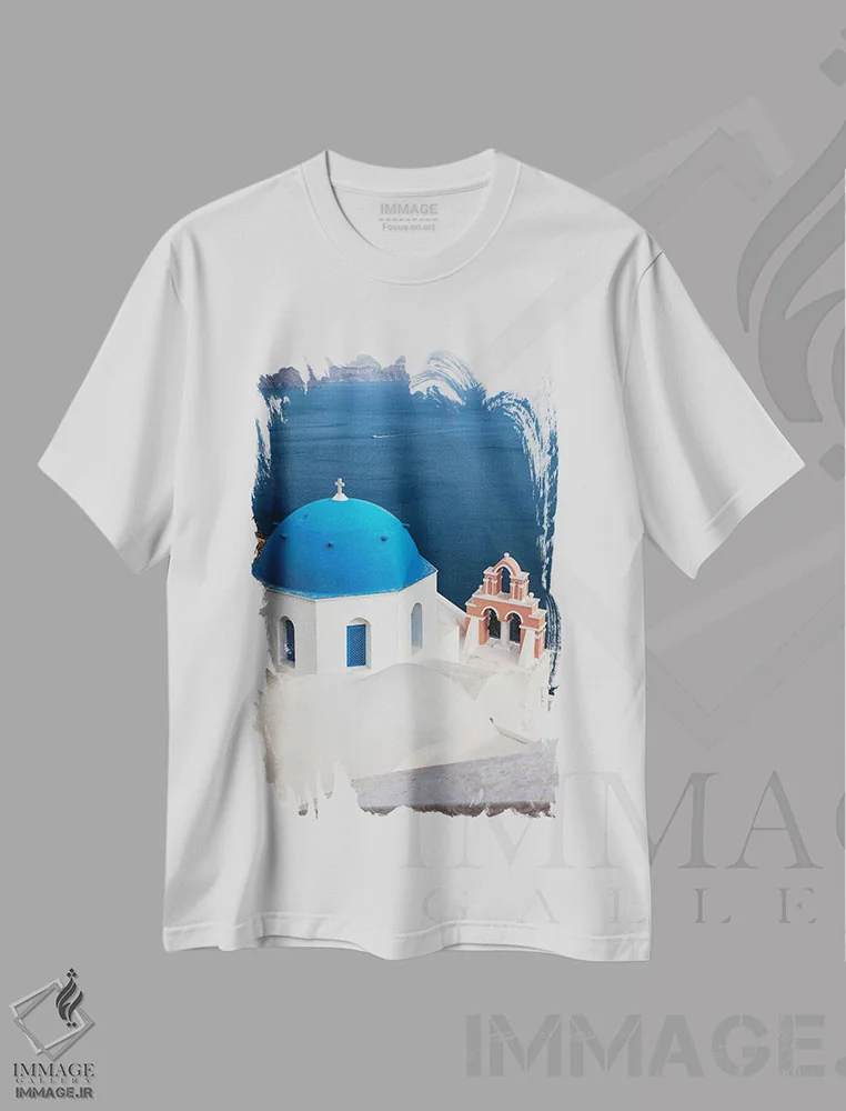 تیشرت سفید طرح دار آثار هولیس لونی - فروشگاه ایماژ