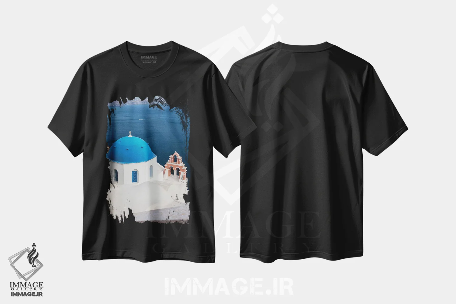 تیشرت مشکی طرح دار آثار هولیس لونی - immage.ir