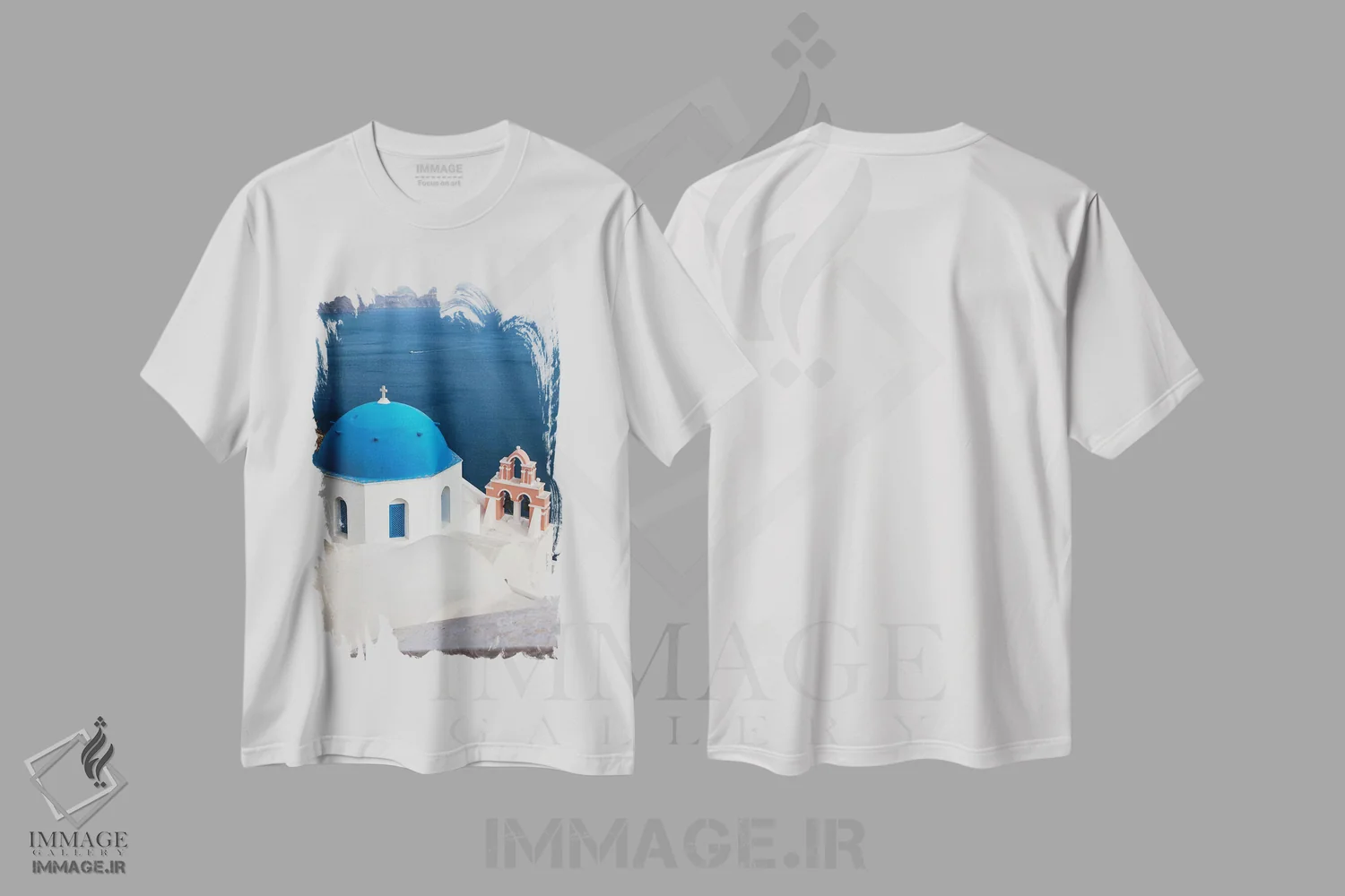 تیشرت سفید طرح دار آثار هولیس لونی - فروشگاه ایماژ