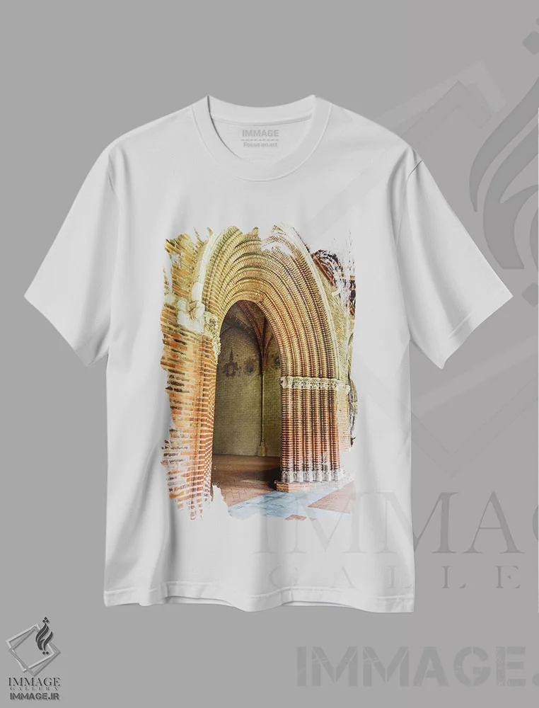 تیشرت سفید طرح دار آثار هولیس لونی - فروشگاه ایماژ