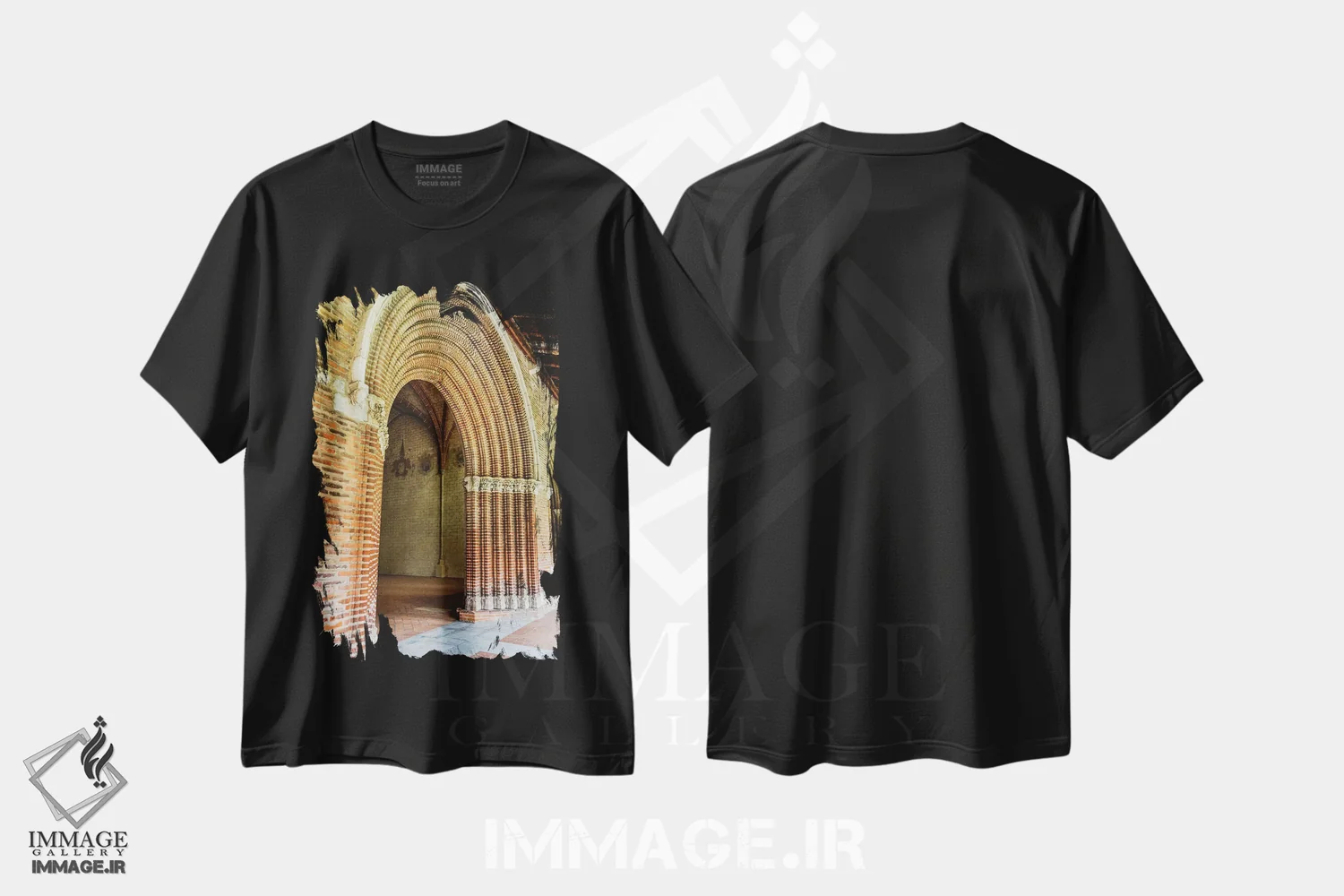 تیشرت مشکی طرح دار آثار هولیس لونی - immage.ir