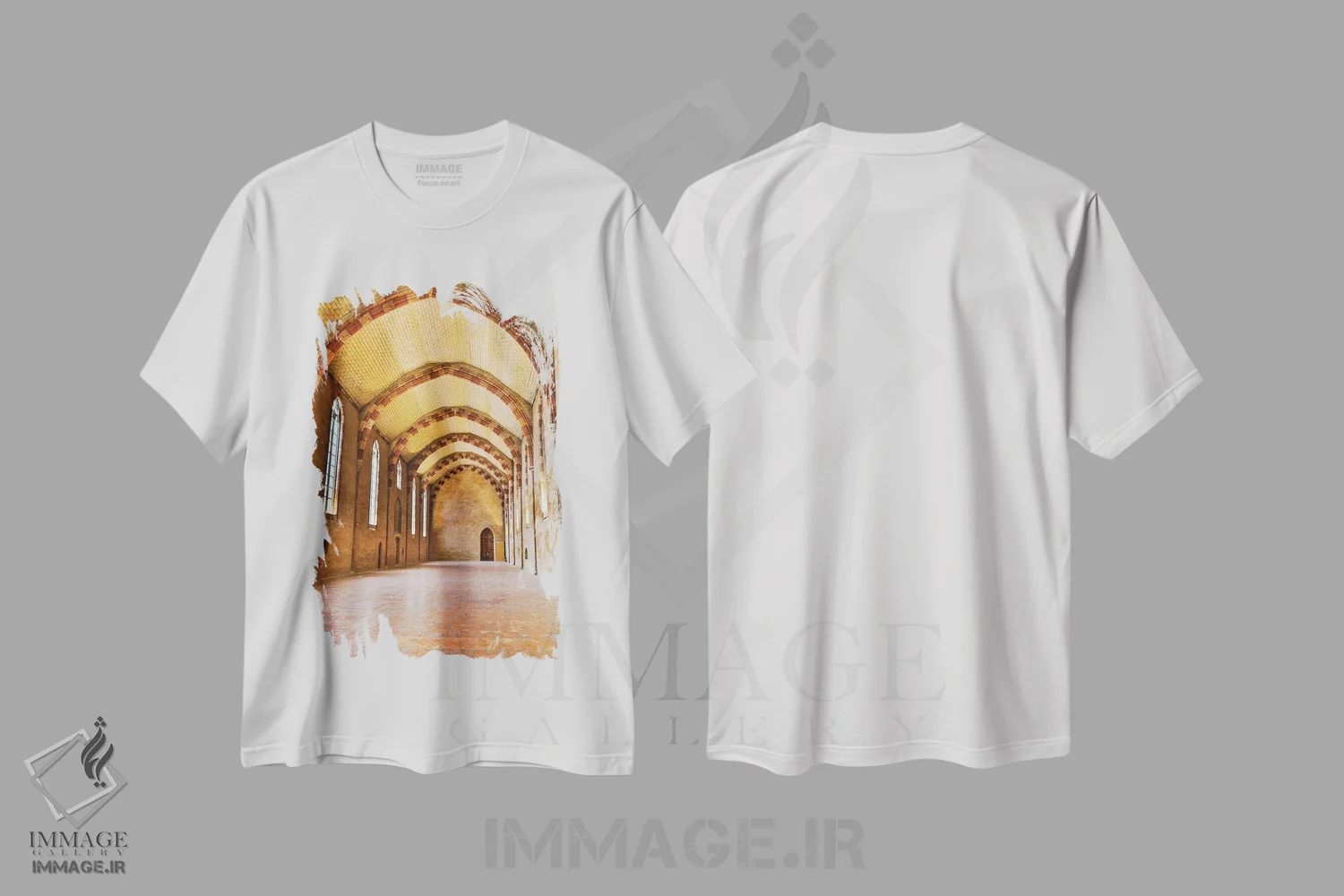 تیشرت سفید طرح دار آثار هولیس لونی - immage.ir