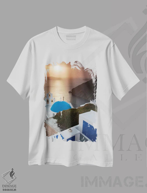 تیشرت سفید طرح دار آثار هولیس لونی - immage.ir