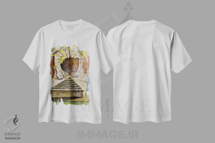 تیشرت سفید طرح دار آثار هولیس لونی - immage.ir