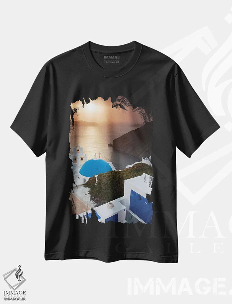 تیشرت مشکی طرح دار آثار هولیس لونی - فروشگاه ایماژ