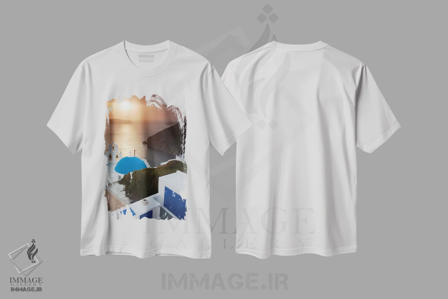 تیشرت سفید طرح دار آثار هولیس لونی - immage.ir