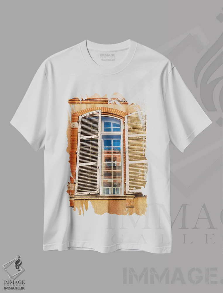تیشرت سفید طرح دار آثار هولیس لونی - فروشگاه ایماژ
