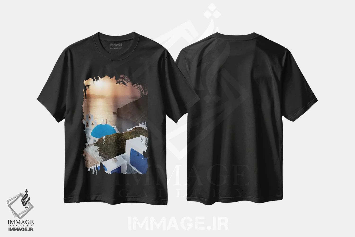 تیشرت مشکی طرح دار آثار هولیس لونی - فروشگاه ایماژ