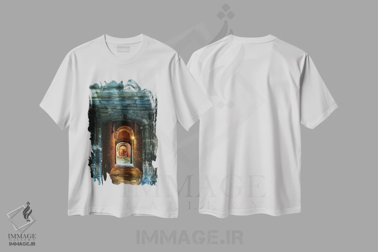 تیشرت سفید طرح دار آثار هولیس لونی - فروشگاه ایماژ