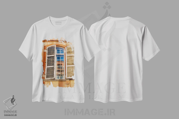 تیشرت سفید طرح دار آثار هولیس لونی - فروشگاه ایماژ