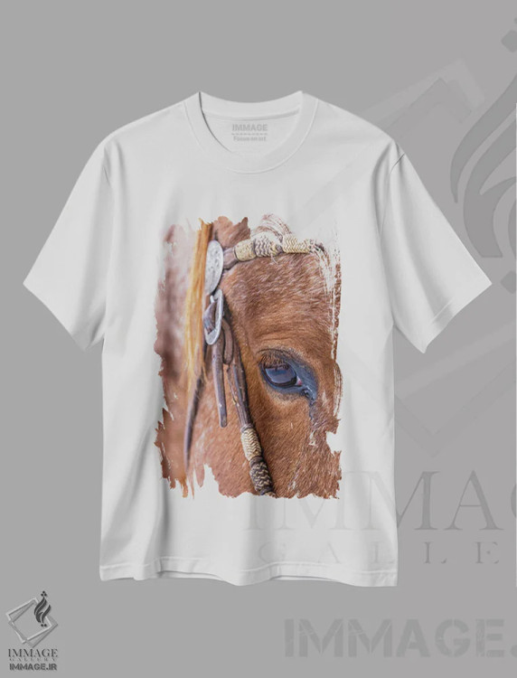 تیشرت سفید طرح دار آثار هولیس لونی - immage.ir