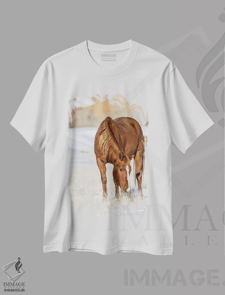 تیشرت سفید طرح دار آثار هولیس لونی - فروشگاه ایماژ