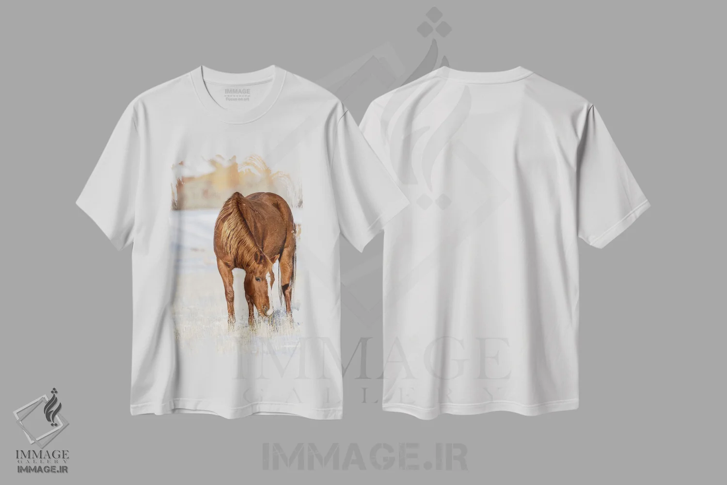 تیشرت سفید طرح دار آثار هولیس لونی - فروشگاه ایماژ