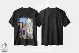 تیشرت مشکی طرح دار شهر قدیمی، هنر فاخر معاصر اثر هوم لایک آرت | فروشگاه ایماژ