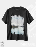 تیشرت مشکی طرح دار کوه I، هنر فاخر معاصر اثر هوم لایک آرت | فروشگاه ایماژ