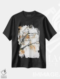 تیشرت مشکی طرح دار درخت پاییزی، هنر فاخر معاصر اثر هوم لایک آرت | فروشگاه ایماژ