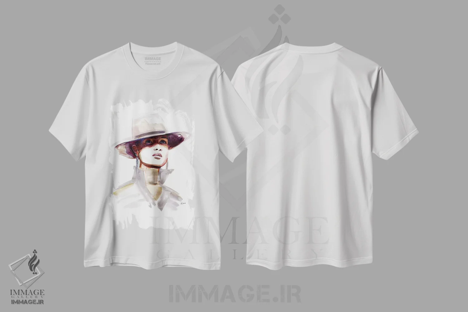 تیشرت سفید طرح دار روح وسترن، دکور معاصر اثر هارت آو لیلی | فروشگاه ایماژ