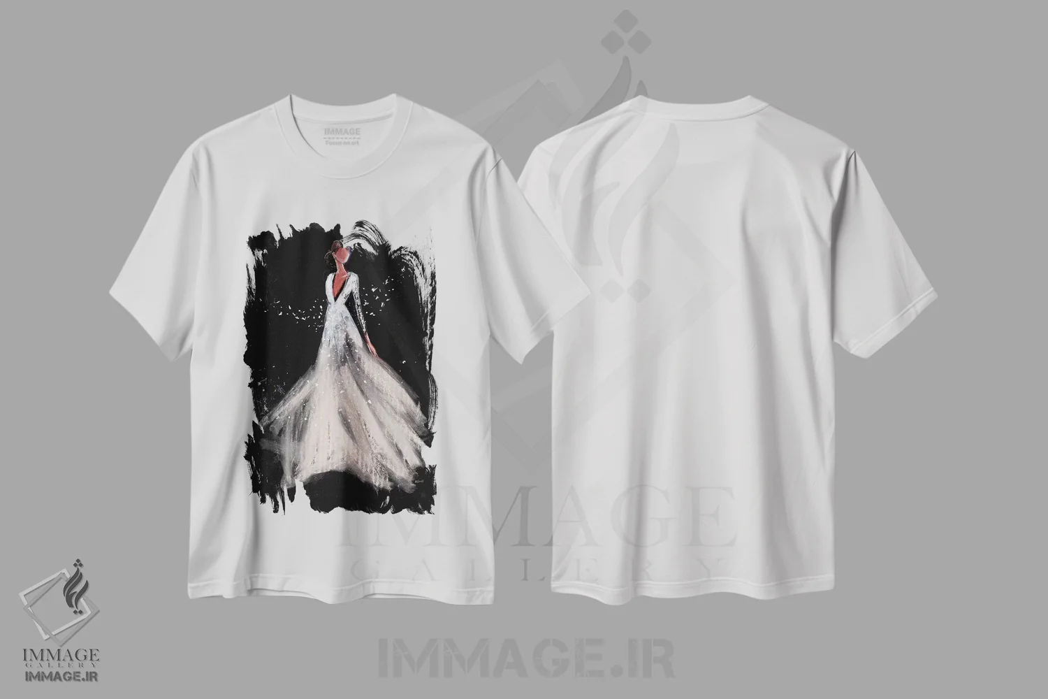 تیشرت سفید طرح دار شب خیال انگیز، دکور معاصر اثر هارت آو لیلی | immage.ir
