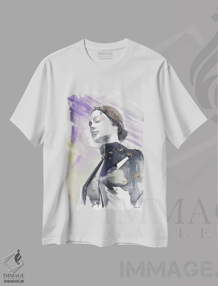 تیشرت سفید طرح دار اجسام آسمانی، دکور معاصر اثر هارت آو لیلی | immage.ir