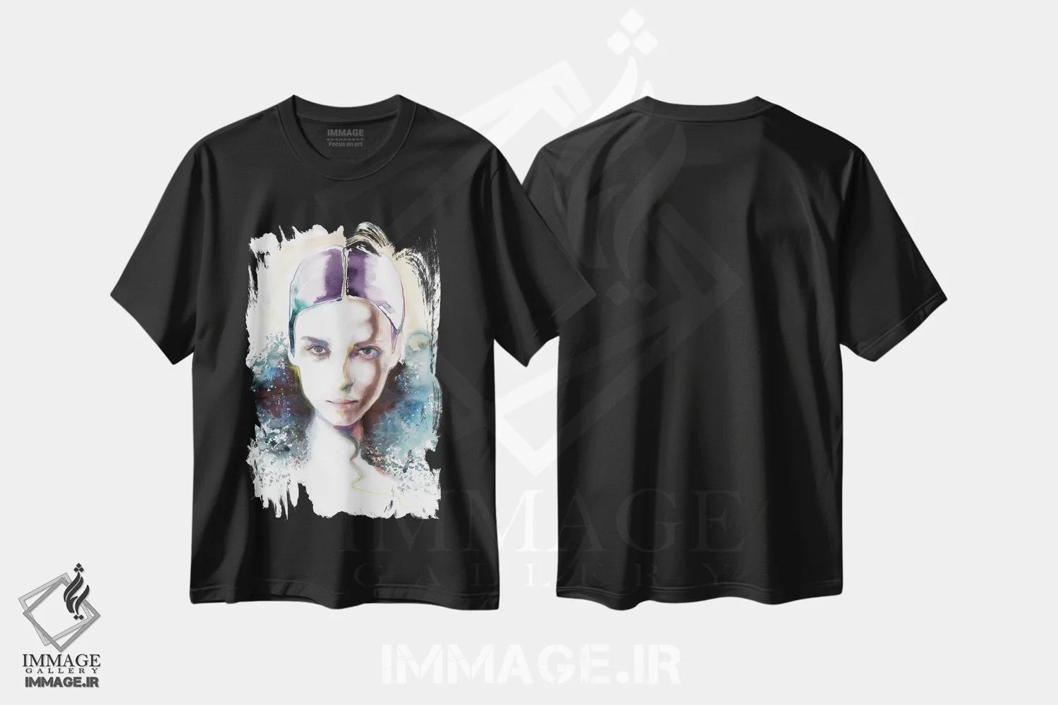 تیشرت مشکی طرح دار هلنا، دکور معاصر اثر هارت آو لیلی | immage.ir
