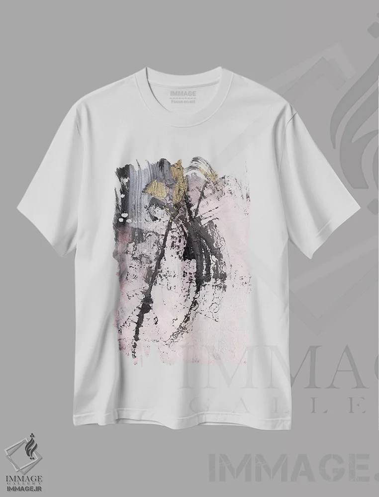 تیشرت سفید طرح دار کرالا اثر هارت آو لیلی | immage.ir