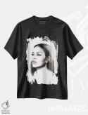 تیشرت مشکی طرح دار میشل اوباما، دکور معاصر اثر هارت آو لیلی | فروشگاه ایماژ